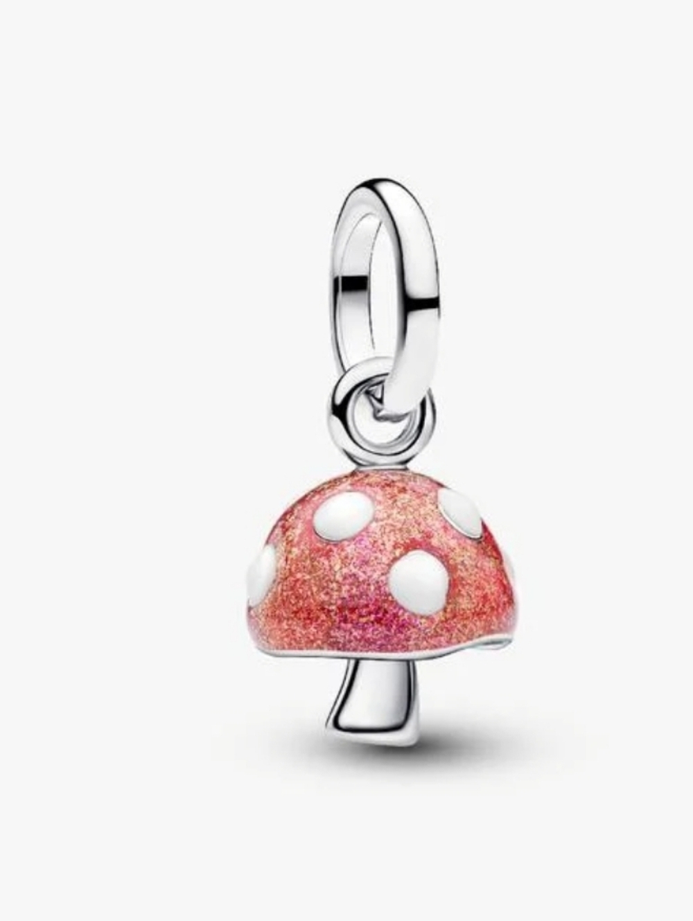 Authentic Pandora Glow-in-the-dark Mushroom Dangle Charm